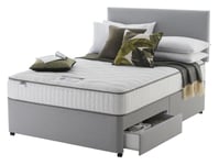 Silentnight Memory Kingsize 2 Drawer Divan Bed - Grey King Size