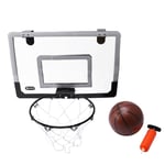 Mini Basketball Hoop With Ball 18 inch x12 inch Shatterproof Backboard V4Y5