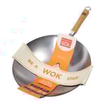 Wok Star 30cm Wok, Kolstål