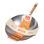 Wok Star 30cm Wok, Kolstål