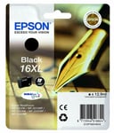 Genuine Original Epson Ink Cartridge 16XL BLACK WF2660DWF Printer Pages UK