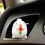 VCX Fat Rabbit Car Vents Perfume Clip Air Freshener Automobile Interior Fragrance Cute Cartoon Dolls Car Ornament Accessories Gift (Color Name : Carrot)