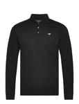 Polo Shirt Designers Polos Long-sleeved Black Emporio Armani