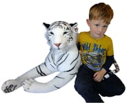 White Tiger Plush Stuffed Toy Teddy 160cm Realistic Extra Large Giant Stuffed
