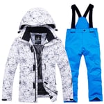 SR-Keistog Outdoor Waterproof Windproof Warm Costume Winter Snowboarding Ski Jacket + Snow Pant picture jacket pant3 L