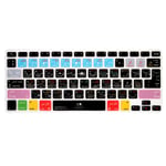 MMDW Arabic Language Logic Pro X Hotkey Shortcuts Skin Keyboard Cover for MacBook Pro 13" 15" 17"(with or w/out Retina Display) Silicone Skin for MacBook Old Air 13"European/USA Keyboard Layout