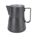 (Black)Milk Frother Cup Fine Workmanship 550ml Tip Mouth Milk Frothing Pitcher
