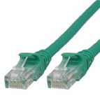 Microconnect UTP cat6 1m nätverkskablar Grön UTP601GBOOTED