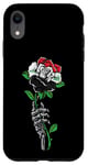 Coque pour iPhone XR Rose de l'Irak avec squelette Fierté du drapeau irakien Racines Souvenir de l'Irak