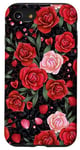 Coque pour iPhone SE (2020) / 7 / 8 Rose rouge cœur roses fleur