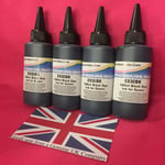 Black Ink Refill Epson Expression Home XP 312 315 325 402 405 412 4x100ml Bottle