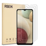 [3 Pack] RBEIK for Samsung Galaxy A12 Screen Protector, 9H Hardness Anti-Fingerprints Scratch Resistance Bubble Free Tempered Glass for Samsung Galaxy A12