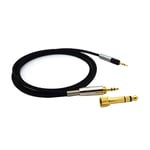 Câble audio de remplacement pour casques Audio-Technica ATH-M50x / ATH-M40x / ATH-M70x