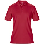 Unbranded Gildan mens dryblend adult sport double pique polo shirt red utb