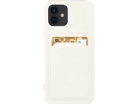 Hurtel Card Case silikon plånboksfodral med kortficka dokument för Xiaomi Poco X3 NFC vit