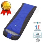 CONFO® Enkel sovsäck utomhus kuvert dunsovsäck Ultralätt utomhus dunsovsäck Blå