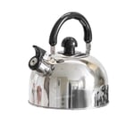 1.8 Litre Stainless Steel Stove Top Whistling Kettle - Suitable for Gas and Electric Hobs