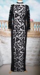 NEW Phase Eight Dress 10 Black Ballgown Evening Formal Maxi Stretch Isobel £140