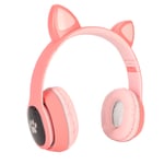Cat Ear Gaming Headset BT Support Small Memory Card LINEIN Mode Gaming Headp HEN