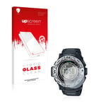 upscreen Screen Protector Film compatible with Casio Pro Trek PRW-3500-1 - 9H Glass Protection, Extreme Scratch Resistant