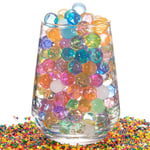 2,000 bitar Väx i vatten pärlor gel magiska bollar transparent pärla för blommor vas bröllop hem dekoration klar kristall jord lera