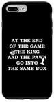 Coque pour iPhone 7 Plus/8 Plus À la fin du jeu, le roi et les pions entrent dans la même boîte
