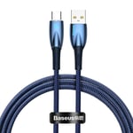 Baseus USB-A - USB-C Kabel, 100W, 1m - Blå