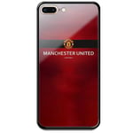 Apple Iphone 8 Plus Svart Mobilskal Med Glas Manchester United