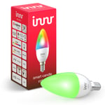 Innr Smart Candle Bulb Colour E14, Works with Philips Hue*, Alexa & Google (Hub Required) dimmable, RGBW, 1-Pack, RB 250 C-1