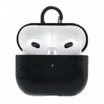 AirPods 3 Väska Fodral Skyddsfodral Skinn Läder Svart svart