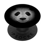 panda art dessin occasionnel au crayon panda PopSockets PopGrip - Support et Grip pour Smartphone/Tablette avec un Top Interchangeable