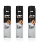 Lynx Mens XXL Dark Temptation 72H Sweat Protection Anti-Perspirant Deodorant 3x250ml - Red - One Size