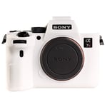 STSEETOP Sony A7RIV Case, Professional Silicone Rubber Camera Case Cover Detachable Protective for Sony A7 RIV A7R4 Sony ILCE-7RIV A7R4 (White)