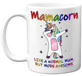 Mothers Day Mugs for Mum - Mamacorn Mug - Birthday Gifts for Mum, Unicorn Gifts for Women, Mummy Birthday Gifts, Hug in a Mug, Mum Birthday Gifts, 11oz Ceramic Dishwasher Safe Mugs - UK Made Stuff4