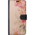 Motorola Edge 40 Pro Svart Plånboksfodral Färgsprakande Blommor