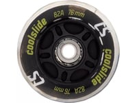 Coolslide Inline Skate Hjul Lyser Upp Led Hjul 76Mm Sortera 4 Stycken