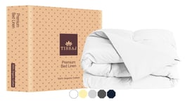 Super King Duvet Covers - Ultra White - 100% Organic Cotton GOTS Certified - 300TC Thread Count Finest Sateen Weave - Duvet Covers for Duvet Inserts, Comforters, Weighted Blanket - Extra Long Staple