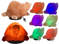 Himalayan Turtle Shape USB Colour Changing Crystal Rock Ionizing Pink Salt Lamp