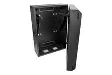 StarTech.com 8U 19" Vertical Wall Mount Server Rack Cabinet, Low Profile (15"), 30" Deep Locking Network Enclosure with 2U for Switch Patch Panel Router Mounting IT/Data Cabinet Assembled - 19 Inch Wallmount Rack (RK830WALVS) - stativindelukkekabinet - 8U