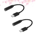 2pcs Type-C to 3.5mm Earphone Cable Adapter Usb 3.1 Type C USB-C Male to 3.5
