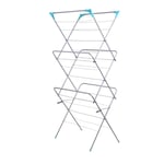 3 Tier Winged Clothes Airer, Laundry Washing, Folding Indoor Outdoor Drying Rack by CRYTSTALS®