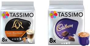 Tassimo L'OR Caramel Latte Macchiato Coffee Pods X8 (Pack of 5, Total 40 Drinks)
