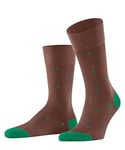 FALKE Men's Dot M SO Cotton Patterned 1 Pair Socks, Brown (Brandy 5167), 5.5-8
