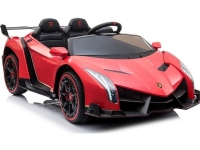 Lean Cars Lamborghini Veneno elbil för barn, röd