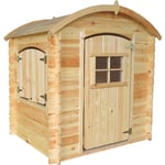 Cabane enfant exterieur 1.1m2 - Maisonnette en bois pour enfants SANS plancher - Cabane bois enfant 146x112xH145cm - Maison enfant exterieur
