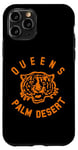 Coque pour iPhone 11 Pro Reines officielles de l'âge de pierre Tiger Palm Desert