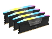 CORSAIR Vengeance RGB - DDR5 - sats - 192 GB: 4 x 48 GB - DIMM 288-pin - 5200 MHz / PC5-41600 - CL38 - 1.25 V - svart