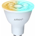 Airam SmartHome PAR16 -smartlampa, GU10, RGB, 345lm, 2700-6500K, WiFi, 2-pack