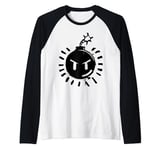 Scott Pilgrim Vs. The World Sex Bob Omb Bomb Logo Raglan Baseball Tee