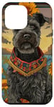 Coque pour iPhone 12 Pro Max Kerry Blue Terrier Décoration pour chien Style bohémien